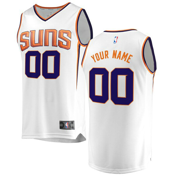 Maillot nba Phoenix Suns Association Edition Homme Custom 0 Blanc